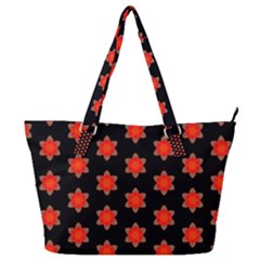 Flower Pattern Pattern Texture Full Print Shoulder Bag by Simbadda