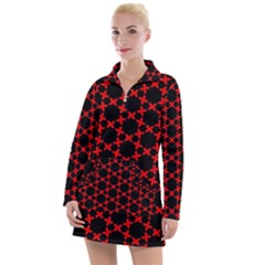 Pattern Seamless Texture Design Women s Long Sleeve Casual Dress