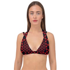 Pattern Seamless Texture Design Double Strap Halter Bikini Top