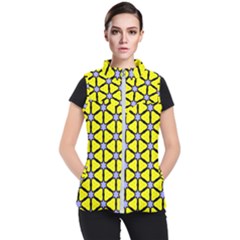 Pattern Modern Colorful Bright Women s Puffer Vest by Simbadda