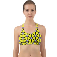 Pattern Modern Colorful Bright Back Web Sports Bra by Simbadda