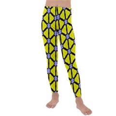 Pattern Modern Colorful Bright Kids  Lightweight Velour Leggings by Simbadda