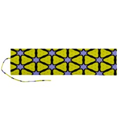 Pattern Modern Colorful Bright Roll Up Canvas Pencil Holder (l)