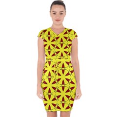 Backgrounds Texture Pattern Texture Capsleeve Drawstring Dress  by Simbadda