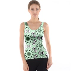 Background Texture Dots Pattern Tank Top by Simbadda