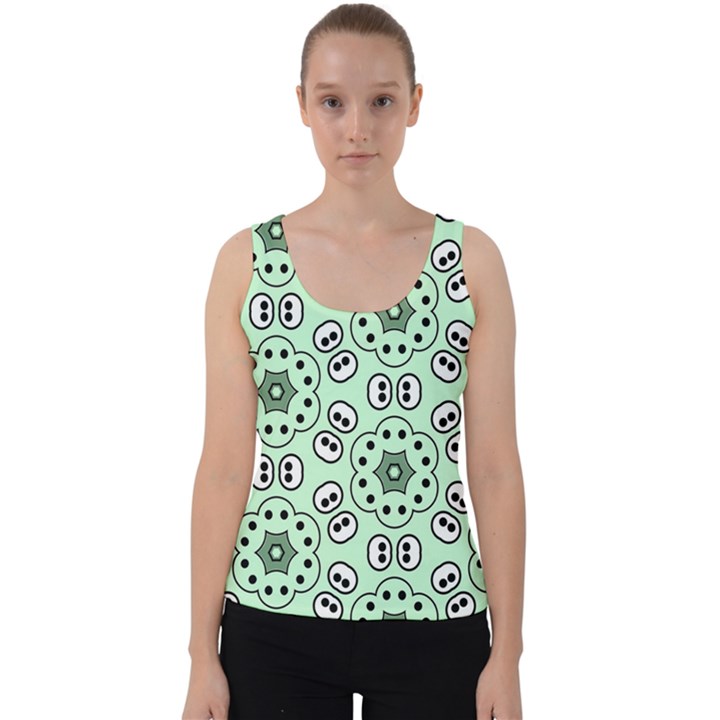 Background Texture Dots Pattern Velvet Tank Top