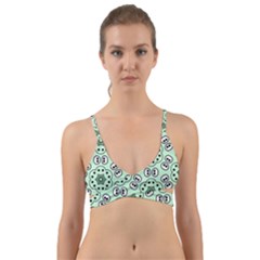 Background Texture Dots Pattern Wrap Around Bikini Top