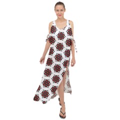 Pattern Seamless Seamless Pattern Maxi Chiffon Cover Up Dress by Simbadda