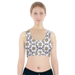 Background Texture Pattern Modern Sports Bra With Pocket by Simbadda