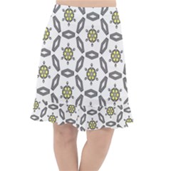 Background Texture Pattern Modern Fishtail Chiffon Skirt by Simbadda