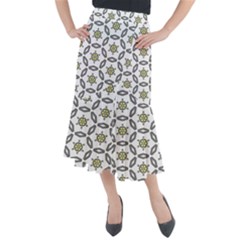 Background Texture Pattern Modern Midi Mermaid Skirt by Simbadda