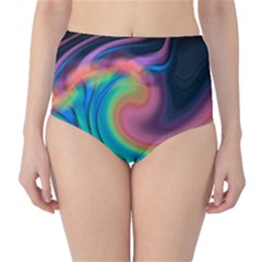 Abstract Art Abstract Background Classic High-waist Bikini Bottoms by Simbadda