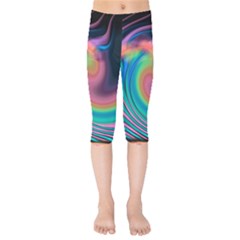 Abstract Art Abstract Background Kids  Capri Leggings  by Simbadda