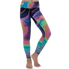 Abstract Art Abstract Background Kids  Lightweight Velour Classic Yoga Leggings by Simbadda