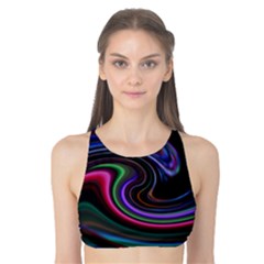 Art Abstract Colorful Abstract Art Tank Bikini Top by Simbadda