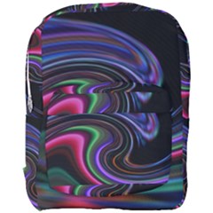 Art Abstract Colorful Abstract Art Full Print Backpack by Simbadda