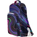 Art Abstract Colorful Abstract Art Double Compartment Backpack View1