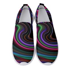 Art Abstract Colorful Abstract Art Women s Slip On Sneakers