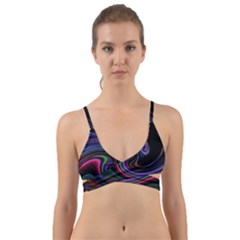 Art Abstract Colorful Abstract Art Wrap Around Bikini Top