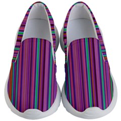 Stripes Wallpaper Texture Kids  Lightweight Slip Ons by Simbadda