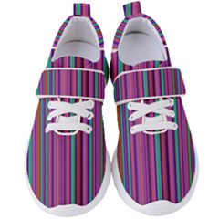 Stripes Wallpaper Texture Women s Velcro Strap Shoes by Simbadda