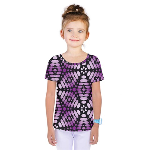 Pattern Purple Seamless Design Kids  One Piece Tee by Simbadda