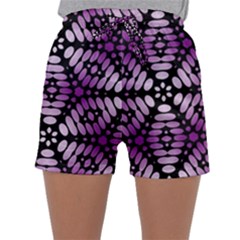 Pattern Purple Seamless Design Sleepwear Shorts by Simbadda