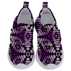 Pattern Purple Seamless Design Kids  Velcro No Lace Shoes