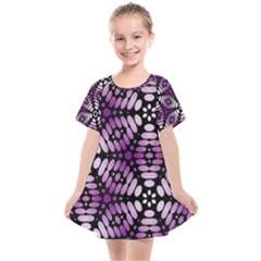 Pattern Purple Seamless Design Kids  Smock Dress by Simbadda