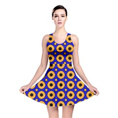 Pattern Circle Seamless Texture Reversible Skater Dress by Simbadda