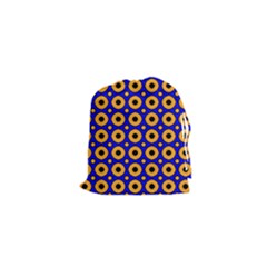 Pattern Circle Seamless Texture Drawstring Pouch (xs) by Simbadda