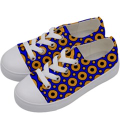 Pattern Circle Seamless Texture Kids  Low Top Canvas Sneakers by Simbadda