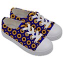 Pattern Circle Seamless Texture Kids  Low Top Canvas Sneakers View3