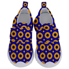 Pattern Circle Seamless Texture Kids  Velcro No Lace Shoes by Simbadda