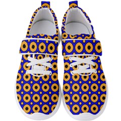 Pattern Circle Seamless Texture Men s Velcro Strap Shoes by Simbadda