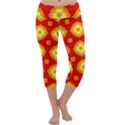 Sun Pattern Texture Seamless Capri Yoga Leggings View1