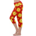 Sun Pattern Texture Seamless Capri Yoga Leggings View2