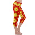 Sun Pattern Texture Seamless Capri Yoga Leggings View3