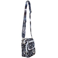 Triangles Polygon Color Silver Uni Shoulder Strap Belt Bag