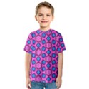 Pattern Pink Stars Texture Seamless Kids  Sport Mesh Tee View1