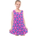 Pattern Pink Stars Texture Seamless Kids  Cross Back Dress View1