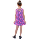 Pattern Pink Stars Texture Seamless Kids  Cross Back Dress View2