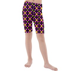 Pattern Colorful Texture Design Kids  Mid Length Swim Shorts