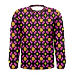 Pattern Colorful Texture Design Men s Long Sleeve Tee