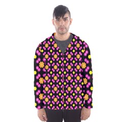 Pattern Colorful Texture Design Men s Hooded Windbreaker