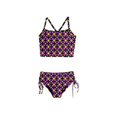 Pattern Colorful Texture Design Girls  Tankini Swimsuit