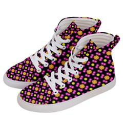 Pattern Colorful Texture Design Men s Hi-Top Skate Sneakers