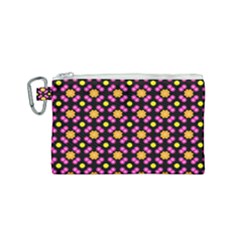 Pattern Colorful Texture Design Canvas Cosmetic Bag (small) by Simbadda