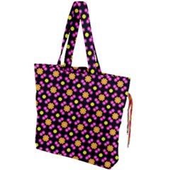 Pattern Colorful Texture Design Drawstring Tote Bag