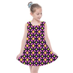 Pattern Colorful Texture Design Kids  Summer Dress